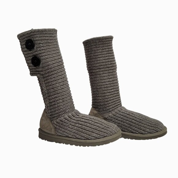 Ugg Classic Cardy Boots 5 Gray - Picture 7 of 12